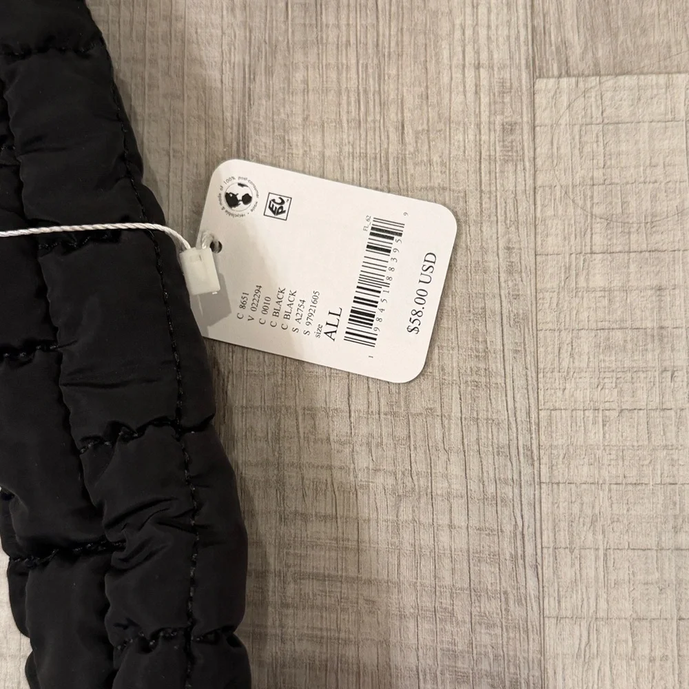 Free People Black Quilted Crossbody Bag - Picture 3 of 4